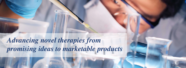 Advancing novel therapies from promising ideas to marketable products
